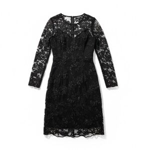 Donna Karan | Dresses | Elegant Black Lace Dress | Poshmark